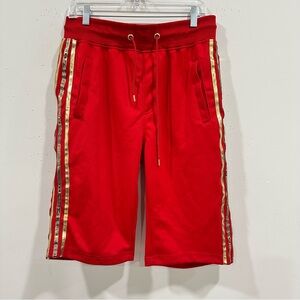NWT  Switch Remarkable Jogger Shorts Red And Gold Size L